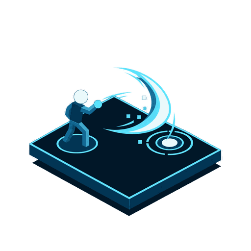 Minimal isometric game combat skill visual effects