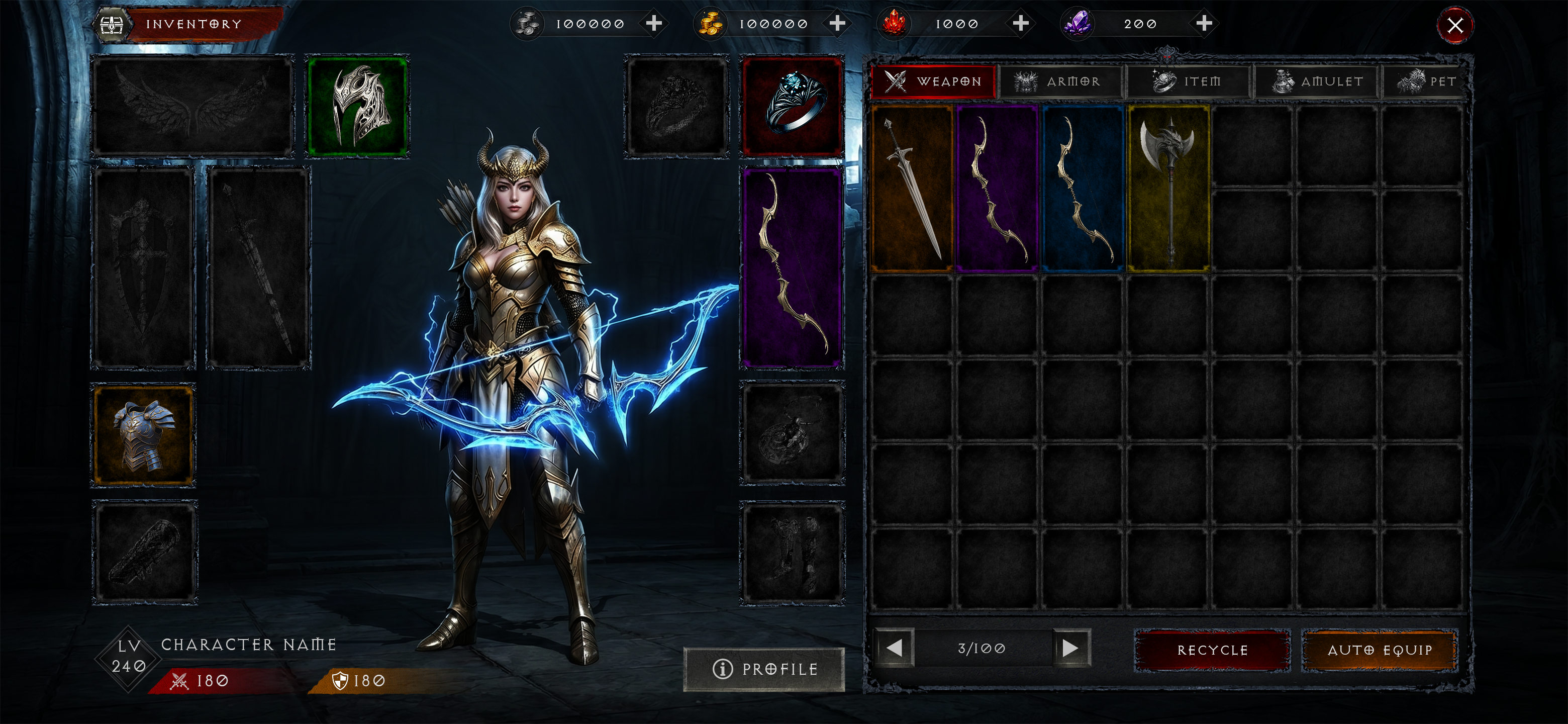 Inventory With Item