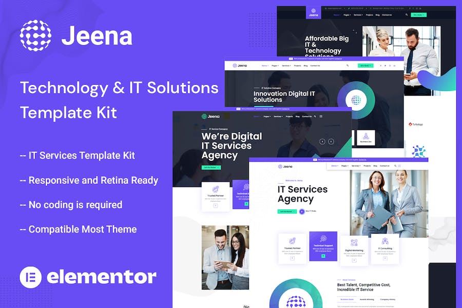 Website Giới Thiệu Jeena Technology And IT Solutions